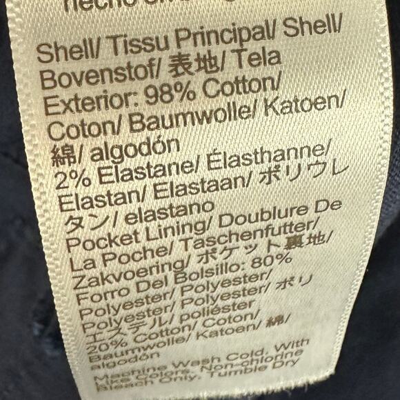 J.Crew 9" Frankie Bermuda Chino Short Cotton Mid Rise Navy Classic Womens US 6 - Picture 13 of 14